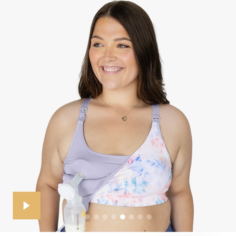 Kindred Bravely Lavender & Watercolor Nursing Bra